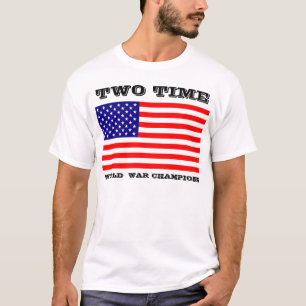 Camisa de dois campeões da guerra mundial do temp