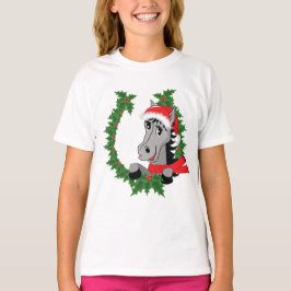 Camisa De Dormência De Cavalo De Natal Bonita Colo