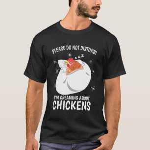 Camisa de dormir de galinha Pj Estou sonhando sobr