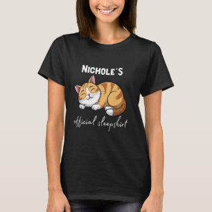 Camisa de dormir de NICHOLE'S gata oficial Sleepwe