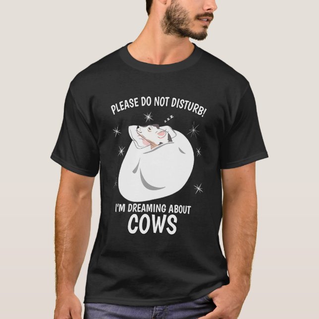 Camisa de dormir de vaca Pj Estou sonhando com vac (Frente)