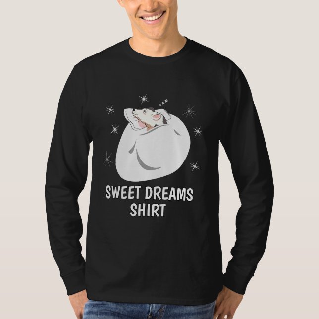 Camisa De Dormir Do Pj Do Sono Doce Sonhos Vaca (Frente)