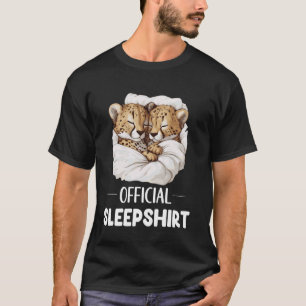 Camisa de dormir oficial amantes de animais chita 