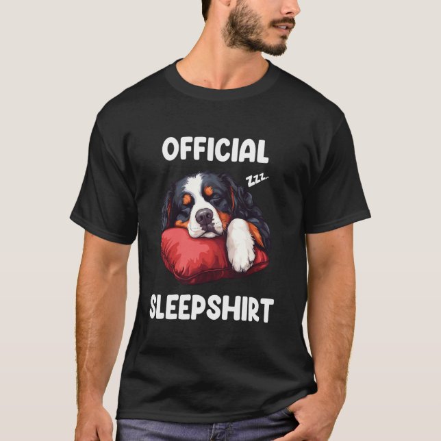 Camisa de dormir oficial de Montanha Bernesa Fofa  (Frente)