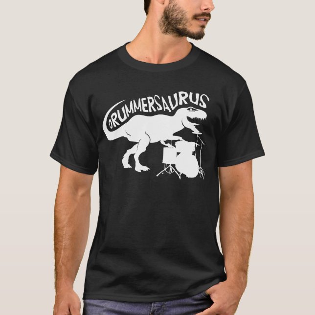 Camisa de Drummersaurus Rex T para o cilindro e o (Frente)