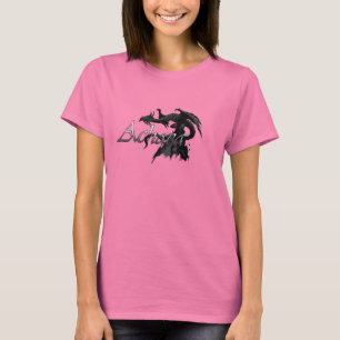 Camisa de duas cores das senhoras com logotipo do