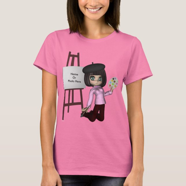 Camisa de Easel da Artista (Frente)