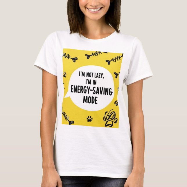 Camisa de economia de energia das piadas engraçada (Frente)