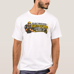 Camisa de Eletricista Eu Conserto O Que Você Estra