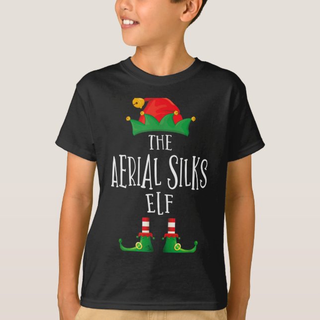 Camisa de Elfo de Sedas Aéreas Família Combinando  (Frente)