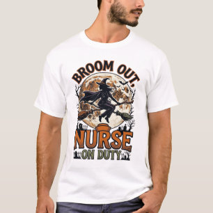 Camisa de Enfermeira de Halloween Desenho Engraçad