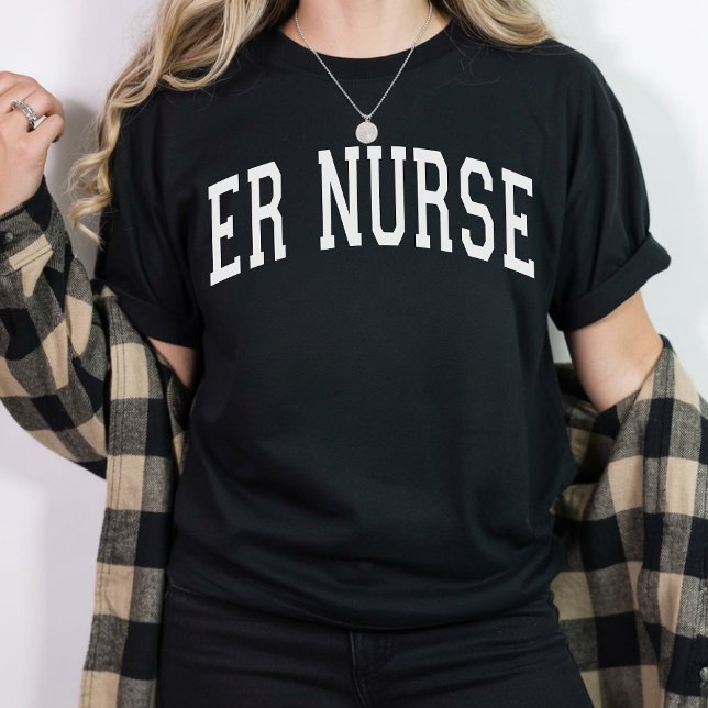 Camisa de Enfermeira do ER da Varsity, Presente de (nurse appreciation shirt gift, emergency medicine nurse shirt, nurse coworker shirt, nurse shirt)