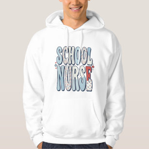 Camisa de Enfermeira Escolar com Tipografia Floral