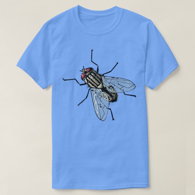 Camisa de Entimologia do Inseto House Fly GraphicI (Frente do Design)