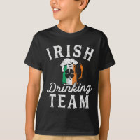 Camisa de Equipe de Bebedores Irlandeses Dia de Sã