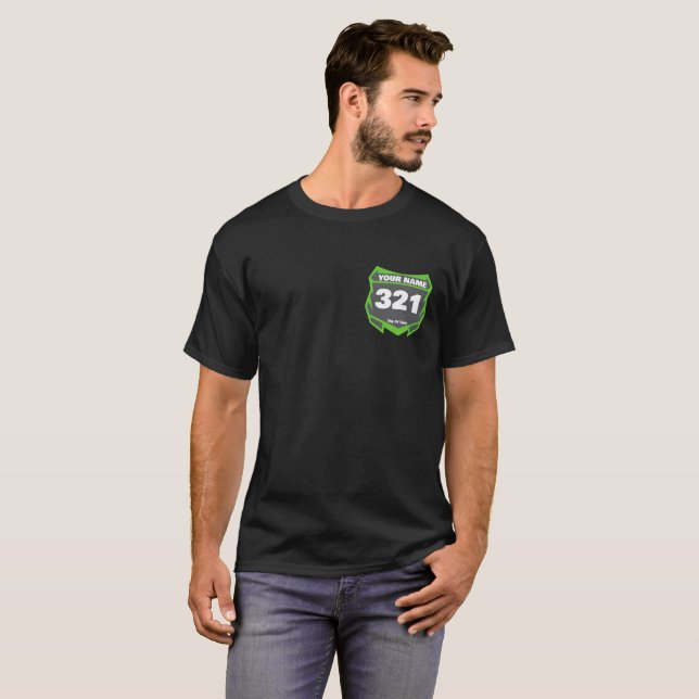 Camisa de Equipe de Motocross Personalizada (Frente Completa)