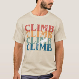 Camisa De Escalada De Rock, Tee De Pedra,