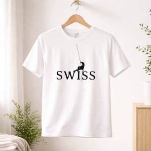Camisa de Escalada Suíça Silhueta Minimalista