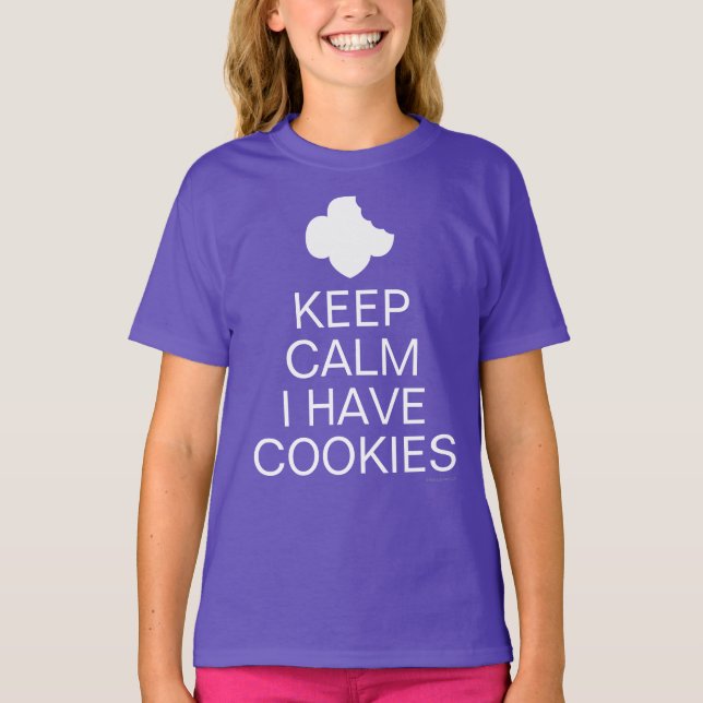 Camisa De Escoteiro - Fique Calmo Eu Tenho Cookies (Frente)