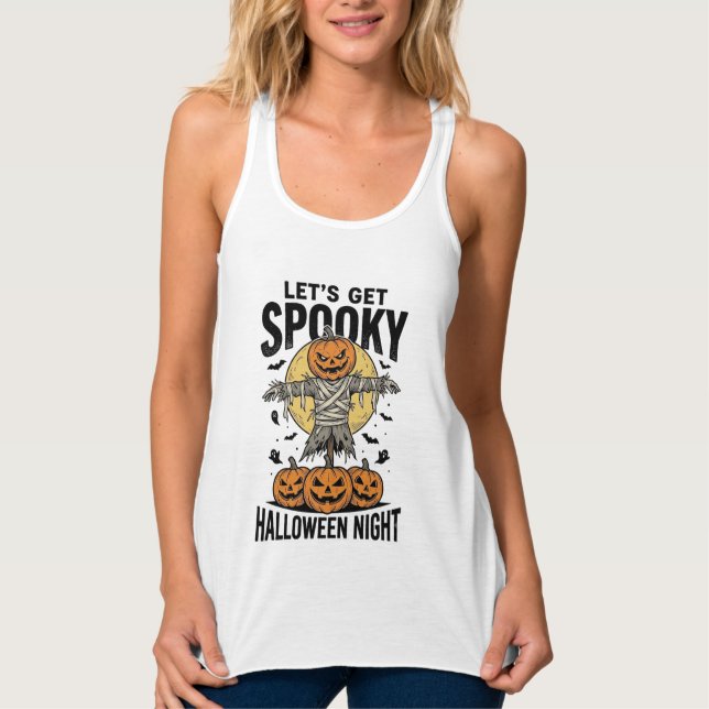 Camisa de Espantalho de Abóbora Gráfico de Hallowe (Frente)