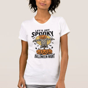 Camisa de Espantalho de Abóbora Gráfico de Hallowe