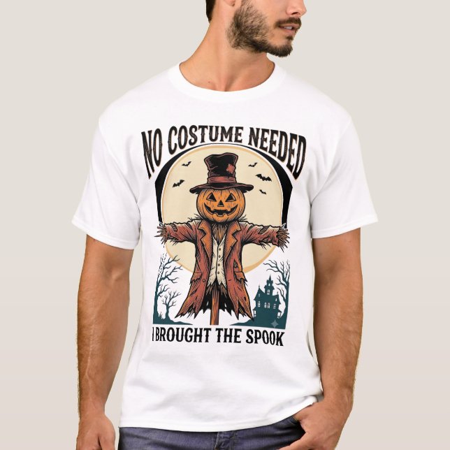 Camisa de Espantalho de Abóbora para Humor de Fant (Frente)