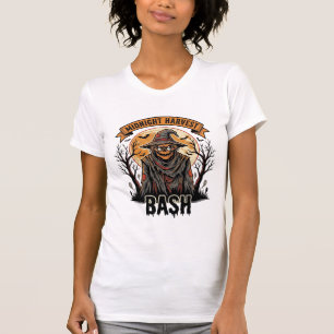 Camisa de Espantalho de Halloween Gravura Vintage