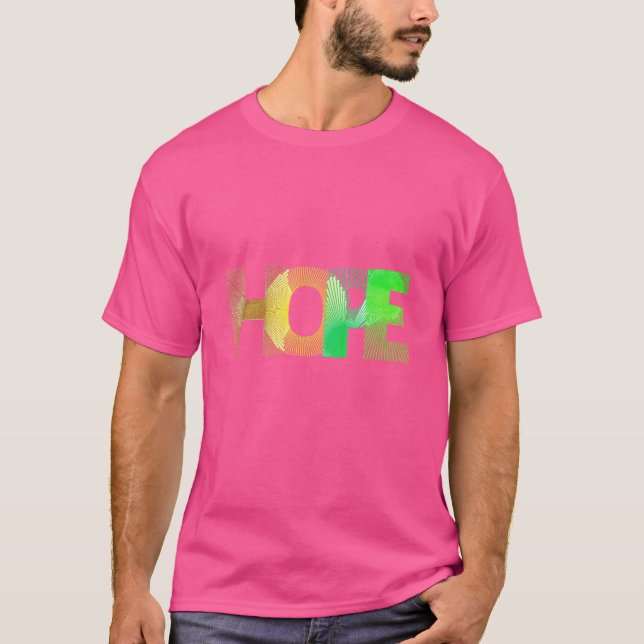 Camisa de esperança da Mens | Esperança | Hope Tsh (Frente)