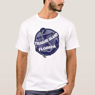 Camisa de espiral de âncora da Flórida da Ilha do