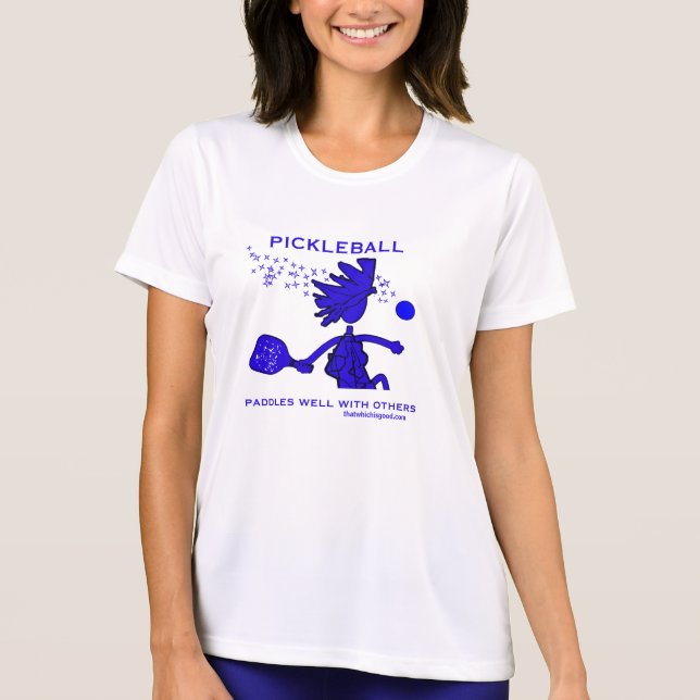 Camisa de esportes ativa de Pickleball (Frente)