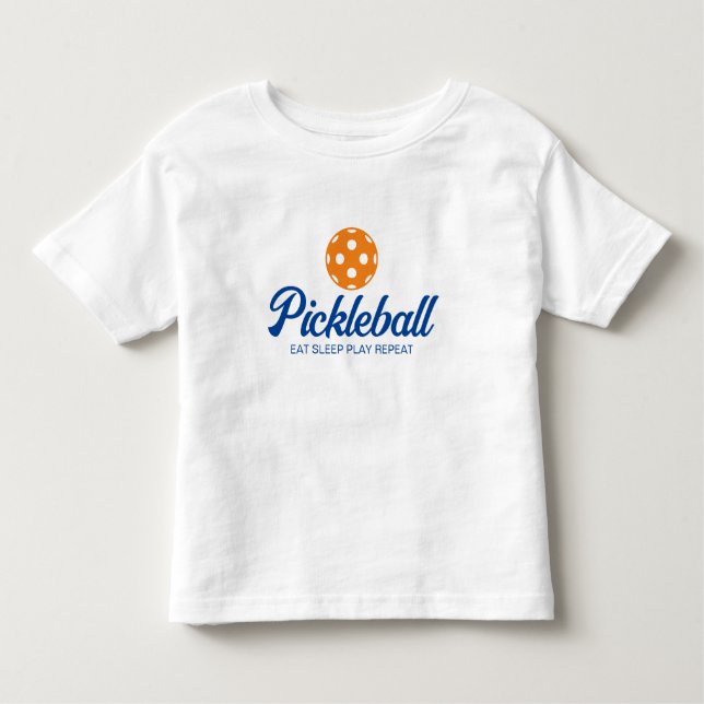 Camisa de esportes de piclebol em bruto para crian (Frente)