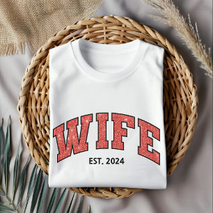 Camisa de Esposa Personalizada, Aniversário e Pres