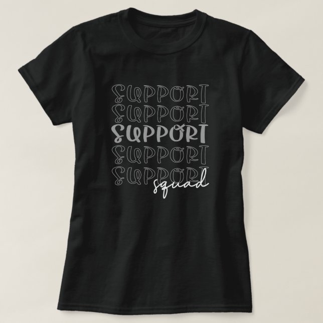 Camisa De Esquadrão De Suporte Da Equipe Para O Gu (Frente do Design)