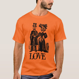 Camisa de esqueleto do Dia das Bruxas do gótico d