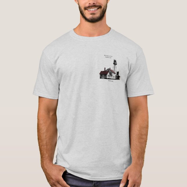 Camisa de esqueleto do farol de Whitefish Point (Frente)