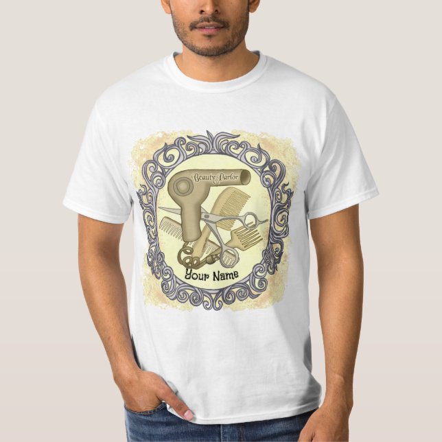 Camisa de Esteticista de Salão de Beleza (Frente)