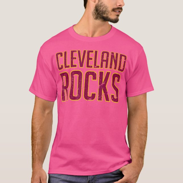 Camisa De Estilo Desviado Cleveland Rocks (Frente)