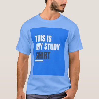 camisa de estudo engraçada