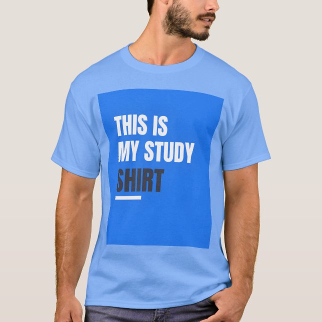 camisa de estudo engraçada (Frente)
