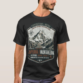 CAMISA DE EXPEDIÇÃO ANNAPURNA 1 NEPAL DE DESIGN DE