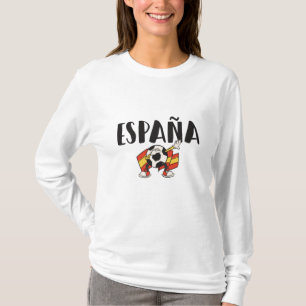 Camisa de Fã de Futebol da Espanha Bandeira