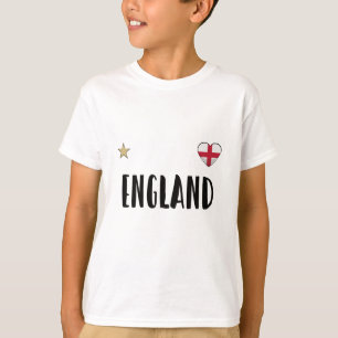 Camisa de Fã de Futebol da Inglaterra Bandeira Ing