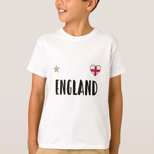 Camisa de Fã de Futebol da Inglaterra Bandeira Ing (Frente)