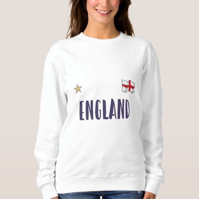 Camisa de Fã de Futebol da Inglaterra Bandeira Ing (Frente)