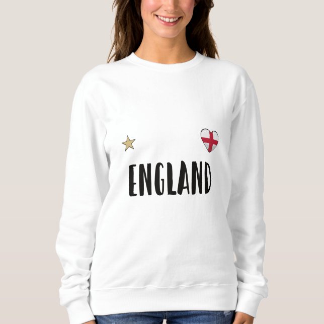 Camisa de Fã de Futebol da Inglaterra Bandeira Ing (Frente)