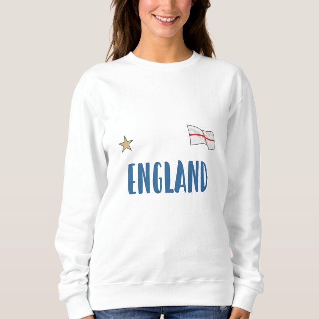 Camisa de Fã de Futebol da Inglaterra Bandeira Ing (Frente)