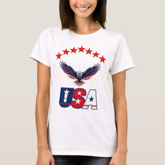 Camisa de Fã de Futebol dos EUA – Águia Careca & 7
