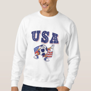 Camisa de Fã de Futebol dos EUA Bandeira Americana