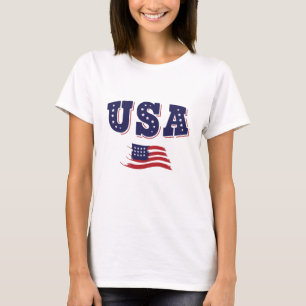 Camisa de Fã de Futebol dos EUA Bandeira Americana