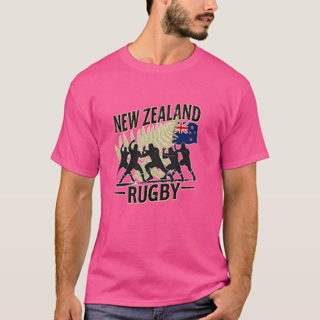 Camisa de fã de rugby da Nova Zelândia Todos os pr (Frente)